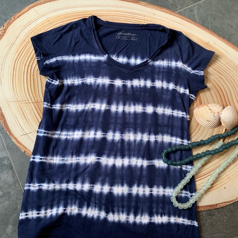 Eddie Bauer Tie-Dye Tee – Women’s Small. 100% Cotton